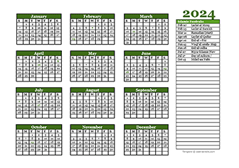 2024 Islamic calendar
