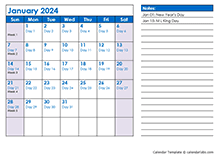 2024 Julian Date Calendar