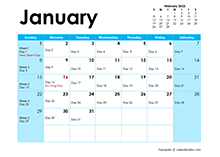 2024 Julian Monthly Calendar