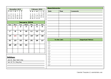 2024 Monthly Appointment Planner