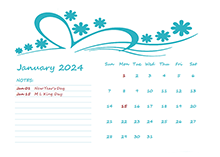 2024 Monthly Calendar Template Kindergarten
