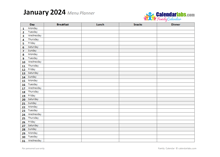 Family Home Planner Calendar 2024