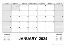 2024 Monthly Planner with Australia Holidays
