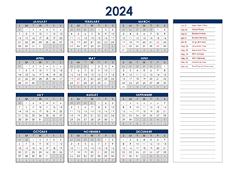 2024 Netherlands Annual Calendar with Holidays