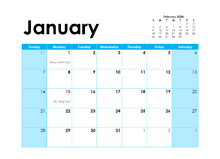 2024 PDF Calendar Blank Month