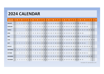 2024 Powerpoint Calendar Timeline