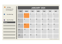 2024 Powerpoint Calendar With Holidays