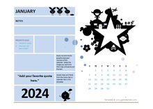 2024 Printable Student Calendar