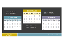 2024 Quarterly Powerpoint Calendar