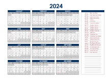 2024 Thailand Annual Calendar with Holidays