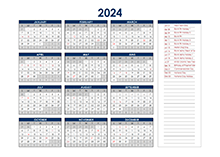 2024 UAE Annual Calendar with Holidays