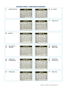 2024 Vertical Yearly Jul-Jun Calendar