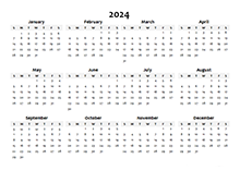 Free 2024 Blank Calendar Templates - CalendarLabs