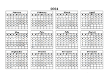 Free 2024 PDF Calendar Templates - CalendarLabs