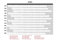 2024 Yearly Project Timeline Calendar Germany