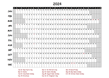 2024 Yearly Project Timeline Calendar Ireland