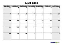 April 2024 Planner Template