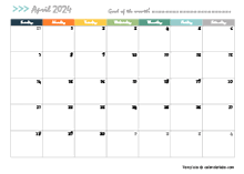 April 2024 Calendar with Holidays | CalendarLabs