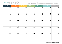 August 2024 Planner Template