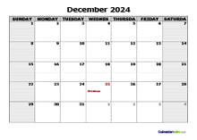 December 2024 Planner Template