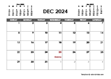 December 2024 Calendar Free Printable