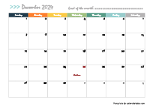 December 2024 Planner Template