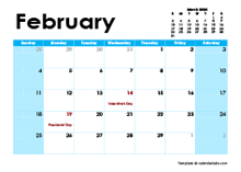 February 2024 Calendar with Holidays