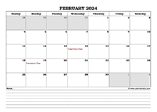 February 2024 Planner Excel