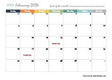 February 2024 Planner Template