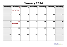 January 2024 Planner Template