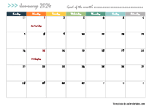 January 2024 Calendar | CalendarLabs