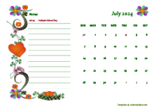 July 2024 Calendar with Holidays | CalendarLabs