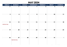 May 2024 Blank Calendar
