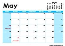 May 2024 Calendar with Holidays