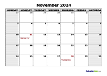 November 2024 Planner Template