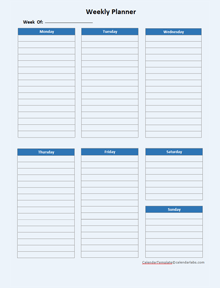 Onenote Weekly Planner Template