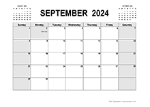 Printable September 2024 Calendar PDF