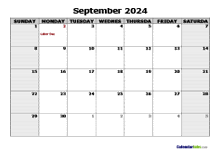 September 2024 Planner Template