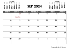September 2024 Calendar Free Printable