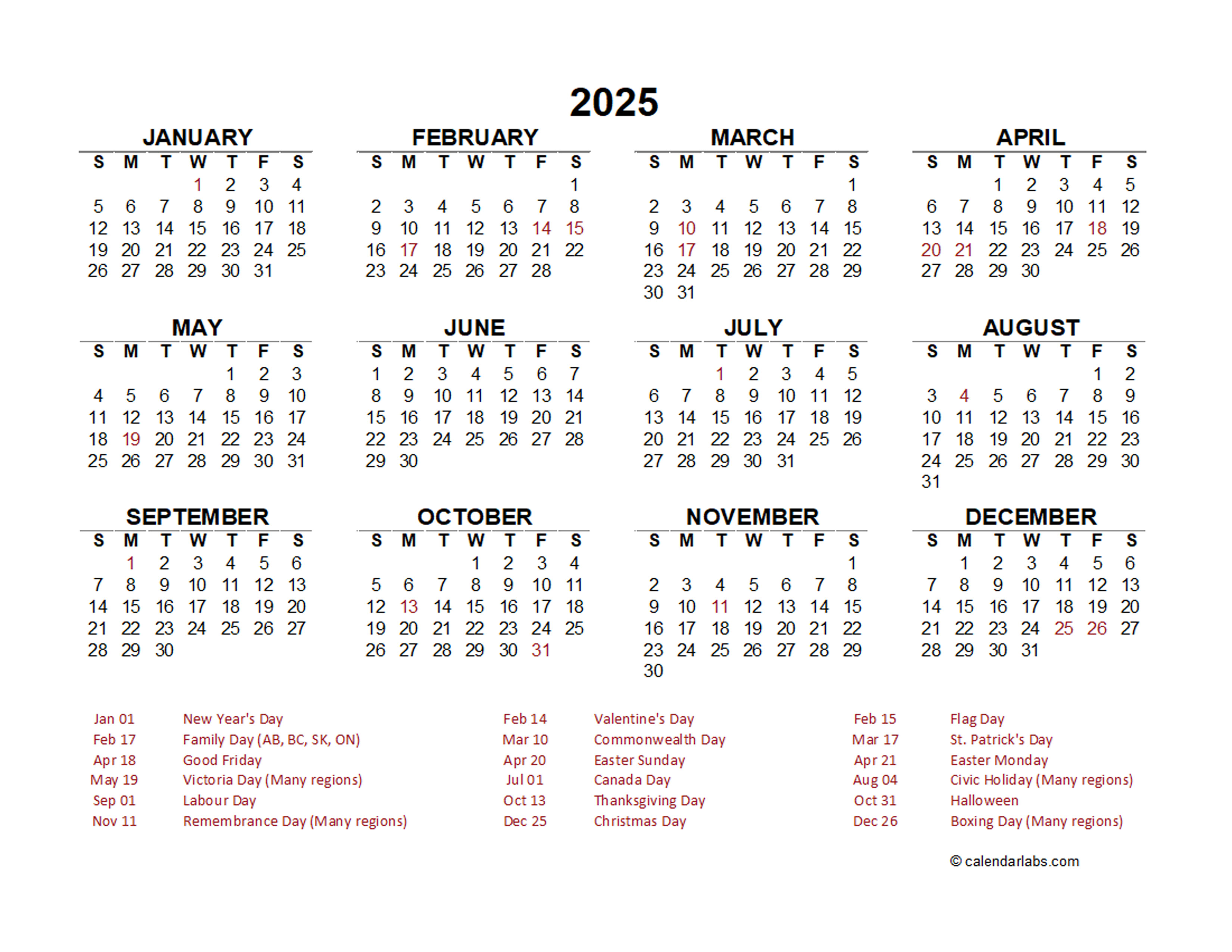 Year At A Glance 2025 Catie Kellina