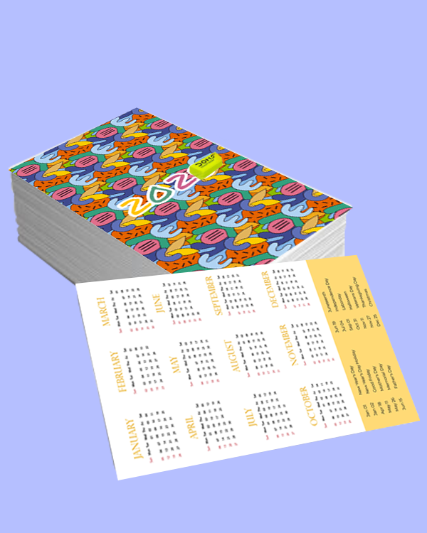 2025 Abstract Pocket Calendar