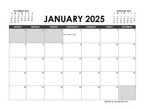 2025 Calendar Planner Netherlands Excel