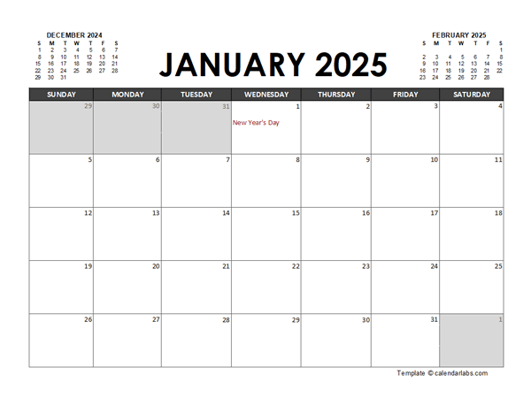 2025 Calendar Planner South Africa Excel