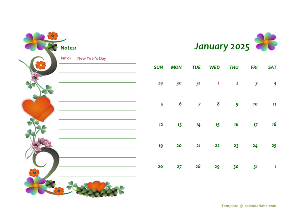 2025 Canada Calendar Free Printable Template