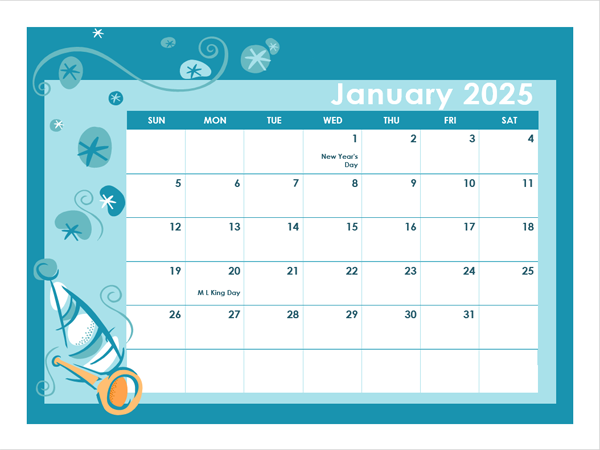 2025 Calendar Template In Colorful Design - Free Printable Templates