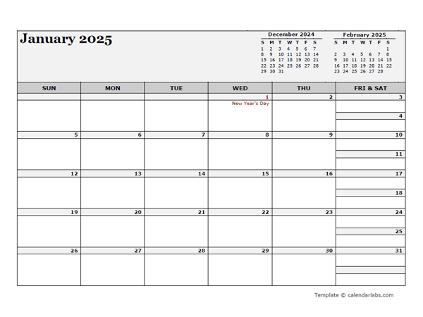 2025 Ireland Calendar For Vacation Tracking