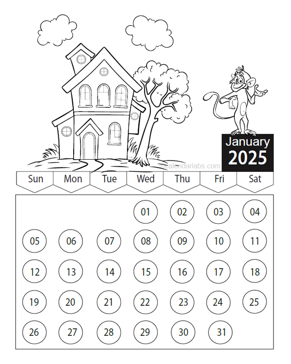 Free 2025 Cartoon Calendar Pdf Lenka Adeline