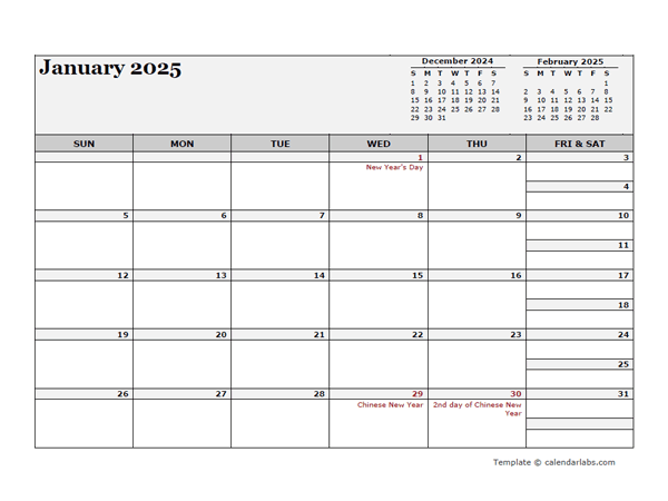 2025 Malaysia Calendar For Vacation Tracking