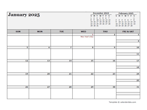 2025 Netherlands Calendar For Vacation Tracking