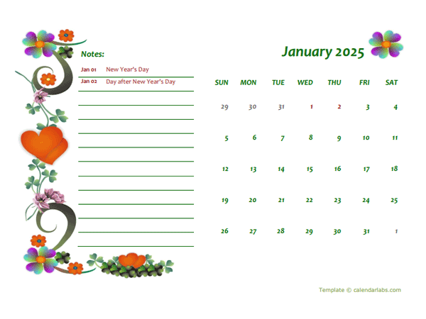 2025 New Zealand Calendar Free Printable Template